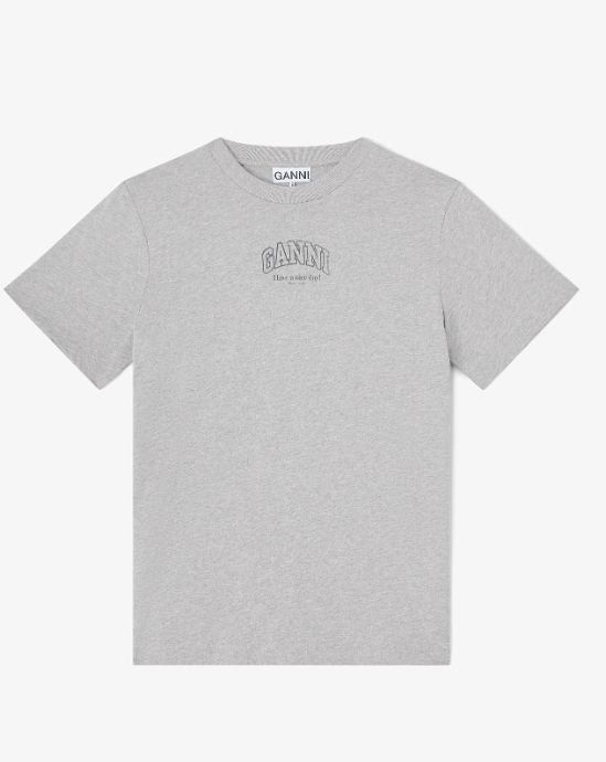 Camiseta Ganni basica gris